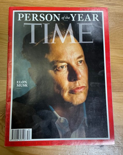 TIME Magazine 2021 Person of the Year Elon Musk